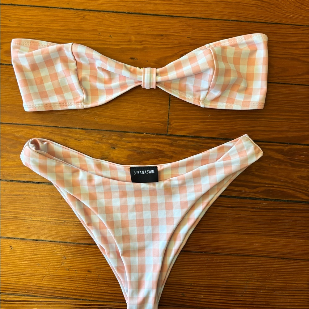 Gingham Pink Bikini Set